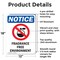 Signmission Fragrance Free Environment, 12 in W x Rectangle, Aluminum OS-2PACK-NS-A-1218-V-12909 - alternate 2